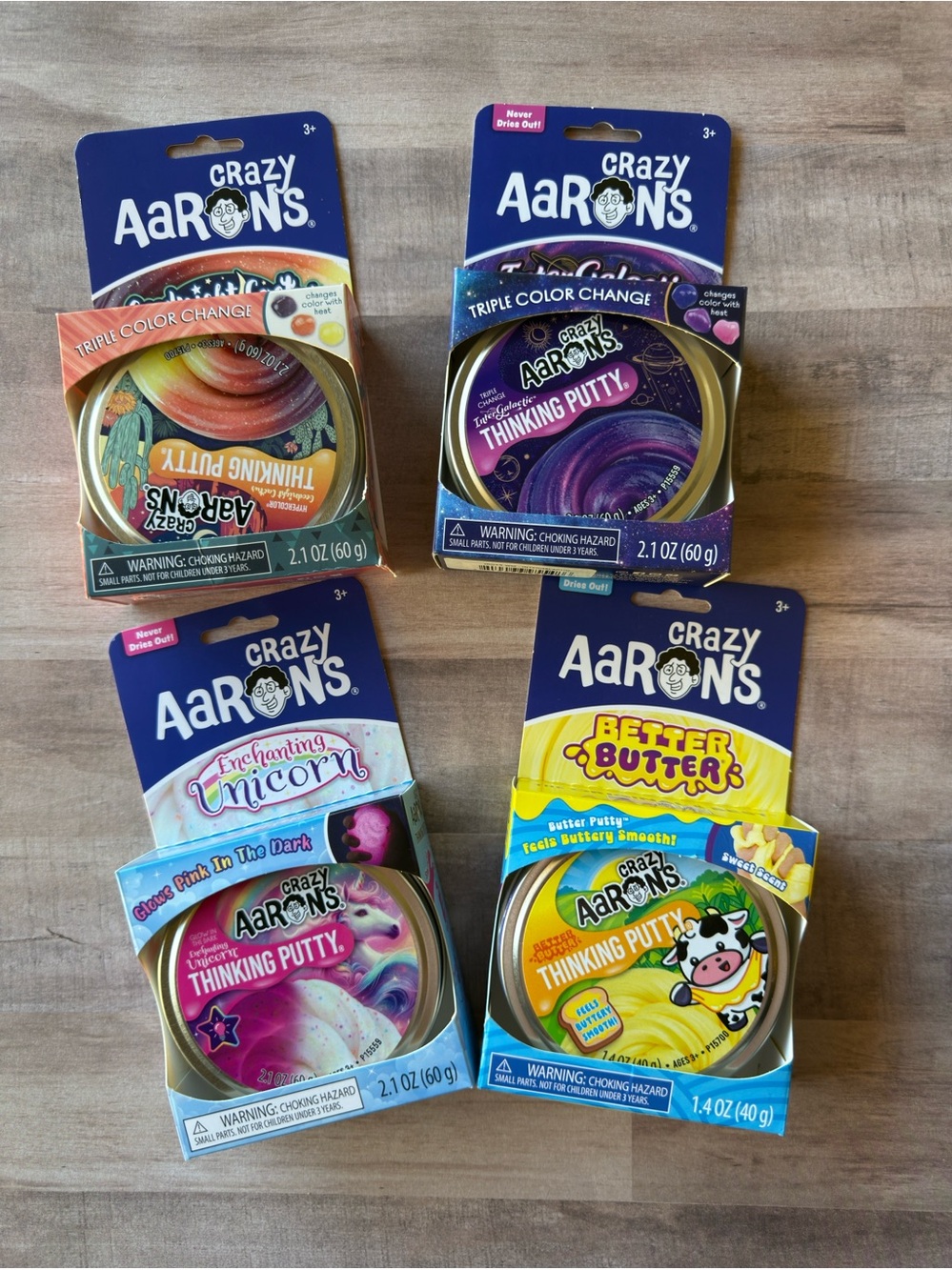 Lot of 4 Crazy Aaron’s Thinking Putty